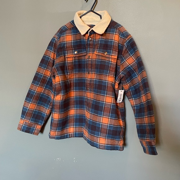 NWT Amazon Essentials Boys Flannel Shirt Jacket - Picture 4 of 7